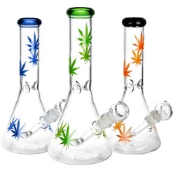 10" LEAF WATERPIPE BEAKER