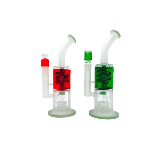 11" ASST COLOR WATERPIPE WITH FREEZABLE COIL 11" ASST COLOR WATERPIPE WITH FREEZABLE COIL