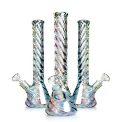 12" 9MM WATERPIPE 607 BIKER IRIDESCENT