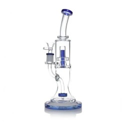 12" DOUBLE PERCOLATORS WATERPIPE