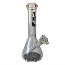 12" KANDY SKULL PERC WATERPIPE BEAKER