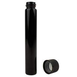120MM JTUBE BLACK/CLEAR WITH CHILD PROOF PLASTIC CAP