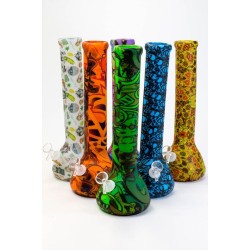13" SILICONE WATERPIPE GLASS