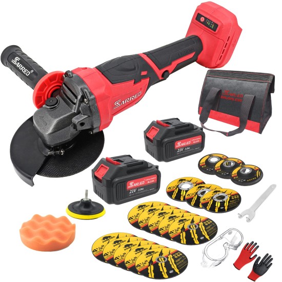 130MM ELECTRIC GRINDER W/ BATTERY ASSORTED COLORS