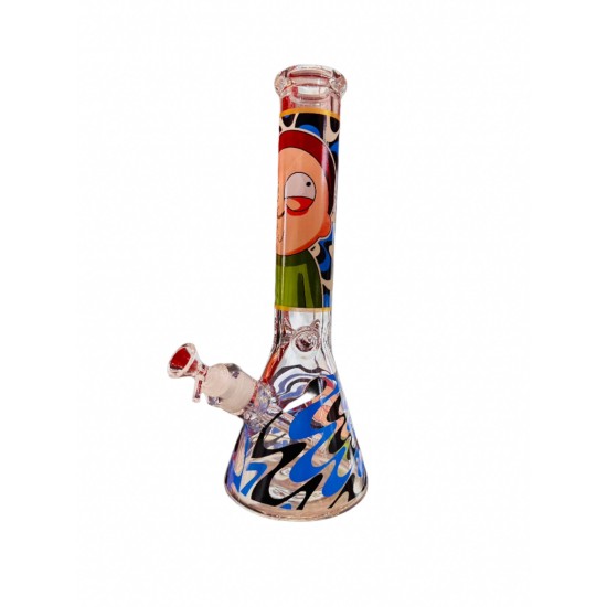 14" WATERPIPE 7MM RICK MORTY 14" WATERPIPE 7MM RICK MORTY