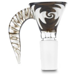 14M - WIG WAG DESIGN BOWL W/ UPWARDS HORN HANDLE - SKGA1481 - 1PC