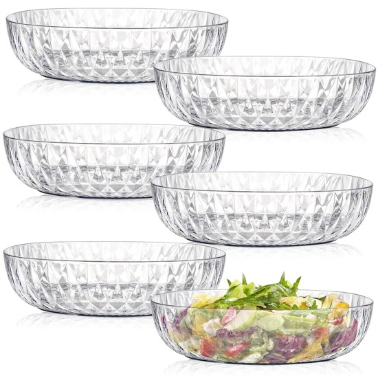 14M SQUARE JEWEL DESIGN BOWL 6PK 14M SQUARE JEWEL DESIGN BOWL 6PK