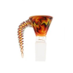 14M WIG WAG DESIGN BOWL WITH HORN HANDLE - SKGA1456 - 1PC