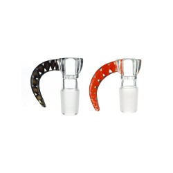 14M - FANCY BOWL W/ HORN TYPE HANDLE - SKGA2002 - 6PK