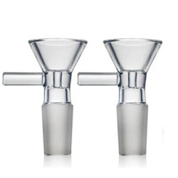 14MM BOWL DOUBLE GLASS HAND MADE 2 PC