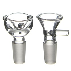 14MM MALE CLEAR GLASS BOWL 6PK