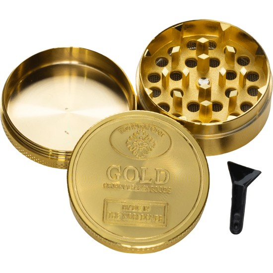 1.5" 3PC LEAF GOLD METALLIC GRINDER 1.5" 3PC LEAF GOLD METALLIC GRINDER