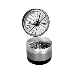 1.5" 3PC SHINY FLORAL METTALIC GRINDER