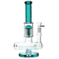 18" 5MM WATERPIPE INLINE PERC RECYCLER KR291