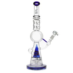 18.5" 7MM WATERPIPE SMALL DONUT PERC KR283