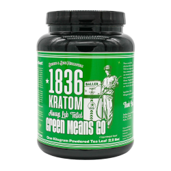 1836 KRATOM 1G CAPSULES 20CT - GREEN MEANS GO