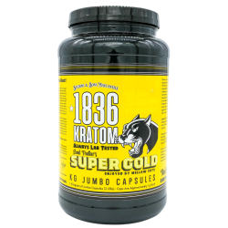 1836 KRATOM 1G CAPSULES 20CT - SUPER GOLD