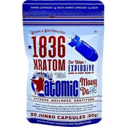 1836 KRATOM 1G CAPSULES 50CT - ATOMIC MAENG DA