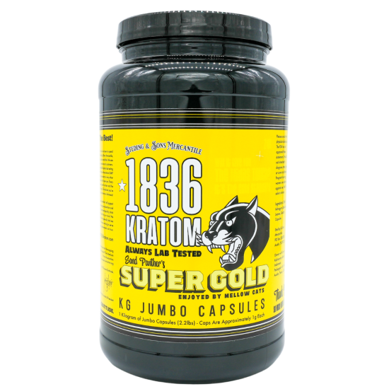 1836 KRATOM 1G CAPSULES 50CT - SUPER GOLD 1836 KRATOM 1G CAPSULES 50CT - SUPER GOLD