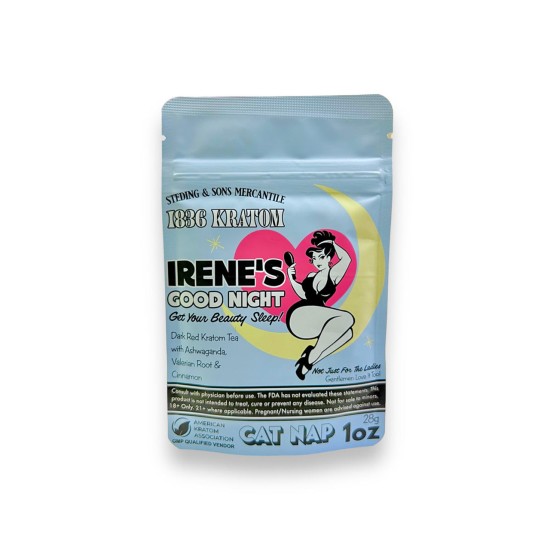 1836 KRATOM POWDERED TEA LEAF 1OZ - IRENE'S GOOD NIGHT 1836 KRATOM POWDERED TEA LEAF 1OZ - IRENE'S GOOD NIGHT