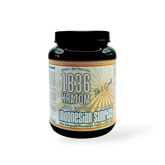 1836 KRATOM POWDERED TEA LEAF 4OZ - INDONESIAN SUNRISE 1836 KRATOM POWDERED TEA LEAF 4OZ - INDONESIAN SUNRISE