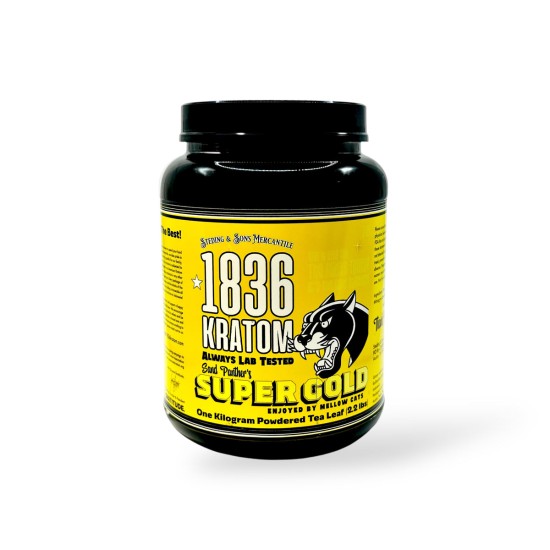 1836 KRATOM POWDERED TEA LEAF 4OZ - SUPER GOLD 1836 KRATOM POWDERED TEA LEAF 4OZ - SUPER GOLD