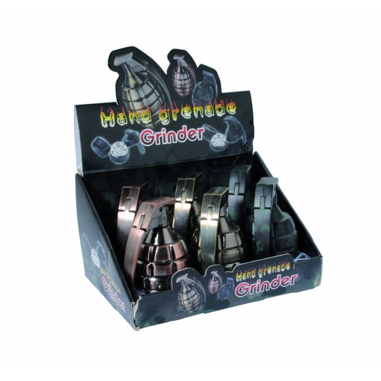 2" 2PC GRENADE SHAPED METTALIC GRINDER 2" 2PC GRENADE SHAPED METTALIC GRINDER