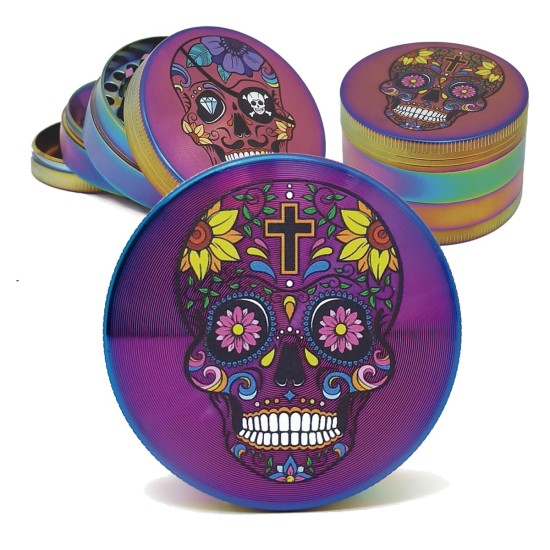 2" 4PC MULTI SKULL METAL GRINDER 2" 4PC MULTI SKULL METAL GRINDER