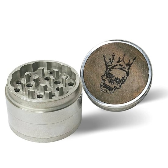 2" 4PC SMALL LEAF METALLIC GRINDER 2" 4PC SMALL LEAF METALLIC GRINDER
