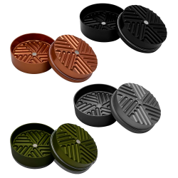 2.5" 2PC BALL SHAPED METALLIC GRINDER