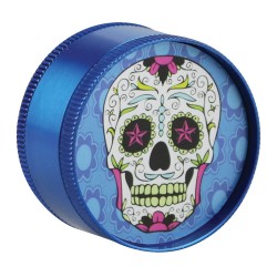 2.5" 3PC DAVE THE DEAD SKULL METTALIC GRINDER