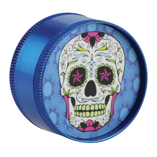 2.5" 3PC DAVE THE DEAD SKULL METTALIC GRINDER 2.5" 3PC DAVE THE DEAD SKULL METTALIC GRINDER