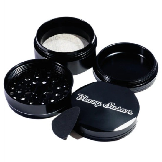 2.5" BLAZY SUSAN 4PC GRINDER - BLACK 2.5" BLAZY SUSAN 4PC GRINDER - BLACK