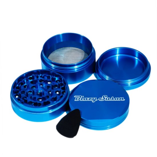 2.5" BLAZY SUSAN 4PC GRINDER - BLUE 2.5" BLAZY SUSAN 4PC GRINDER - BLUE