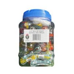 2.5" TOBACCO HANDPIPE 70PC/JAR