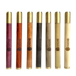 2" Glass Bat  9mm Gold Fumed - Small Dugout