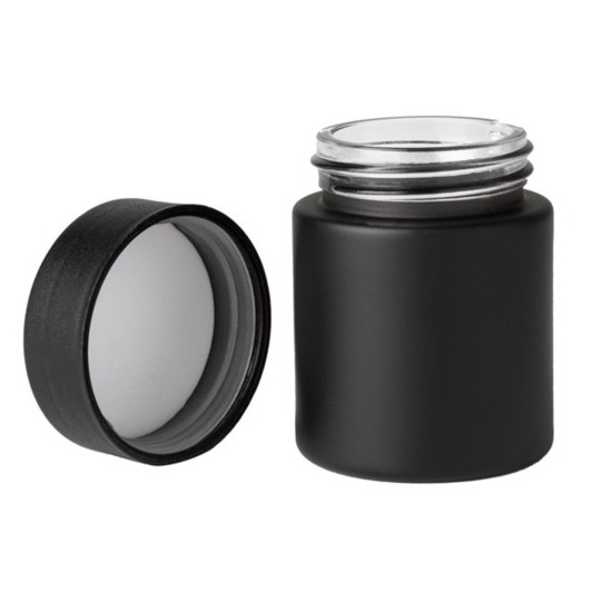 2OZ MATTE BLK GLSS JAR 60ML12/BOX 2OZ MATTE BLK GLSS JAR 60ML12/BOX