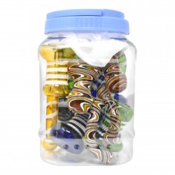 3" ASST COLORS PN PIPE 50CT JAR