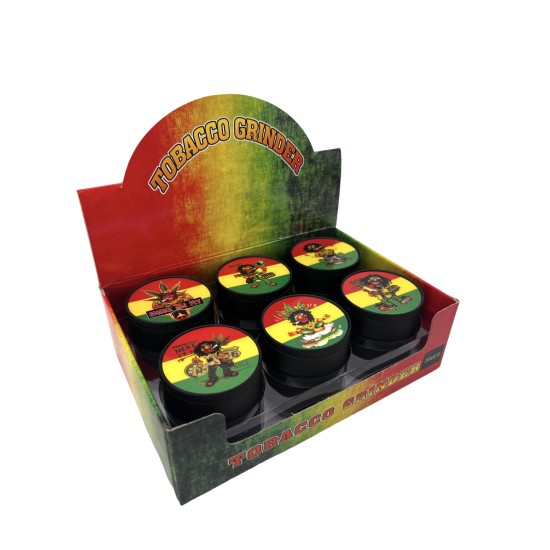 3" BOB MARLEY RASTA COLORS 25CT JAR 3" BOB MARLEY RASTA COLORS 25CT JAR