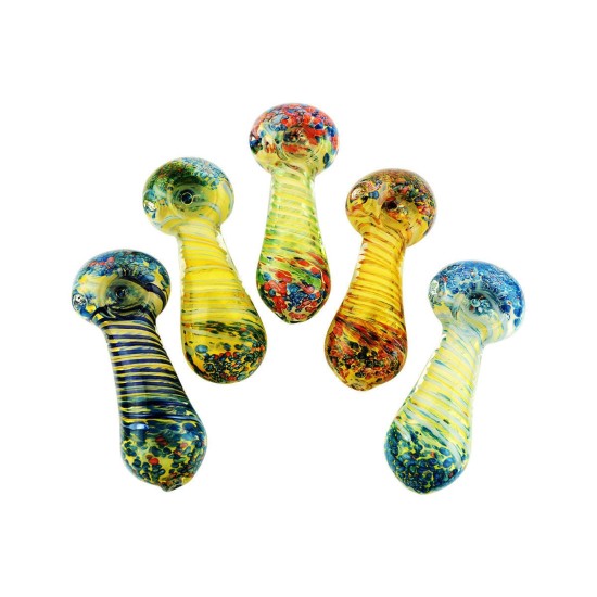 3" FRIT GLASS HANDPIPE 3" FRIT GLASS HANDPIPE