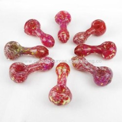 3" GLASS PIPE PURPLE/PINK 2PK