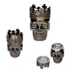 3 PART GRINDER W KING SKULL