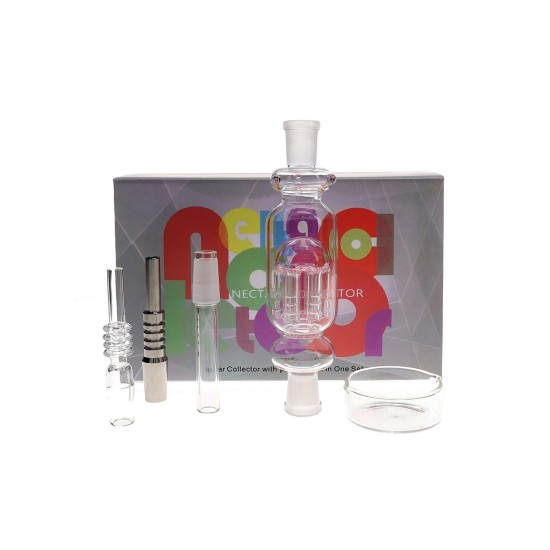 3 in 1 Quartz 14mm Nector Collector w/ titanium &quartz tip 3 in 1 Quartz 14mm Nector Collector w/ titanium &quartz tip