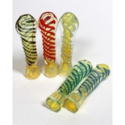 3.25" DBL GLASS FLAT CHILLUM