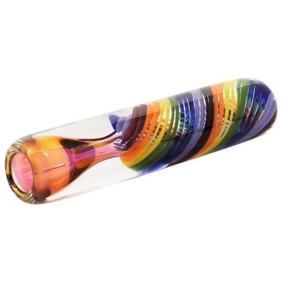 3.25" GLASS PIPE SWIRL 3.25" GLASS PIPE SWIRL