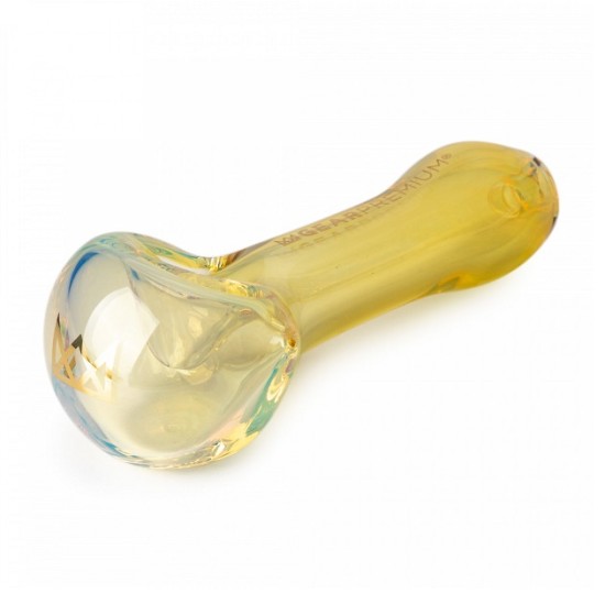 3.75" GOLD GLASS PIPE 3.75" GOLD GLASS PIPE
