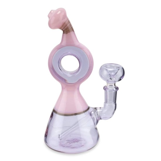 3.75" US MILKY PINK/PURPLE MARBLE PIPE 3.75" US MILKY PINK/PURPLE MARBLE PIPE