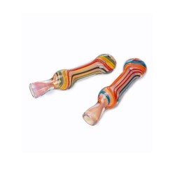 3" Glass Bat 9mm Gold Fumed   (KITGB04) 12CT