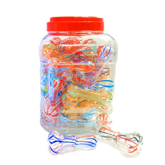 3INCH HANDPIPES 50CT JAR 3INCH HANDPIPES 50CT JAR