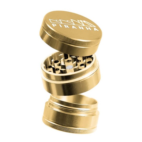 3PC GOLD TOBACCO GRINDER 50MM 3PC GOLD TOBACCO GRINDER 50MM